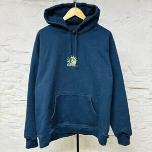 Supreme Sweatshirt Hoodie Vampire Alien Logo XL Dark Blue Rare Skater Streetwear